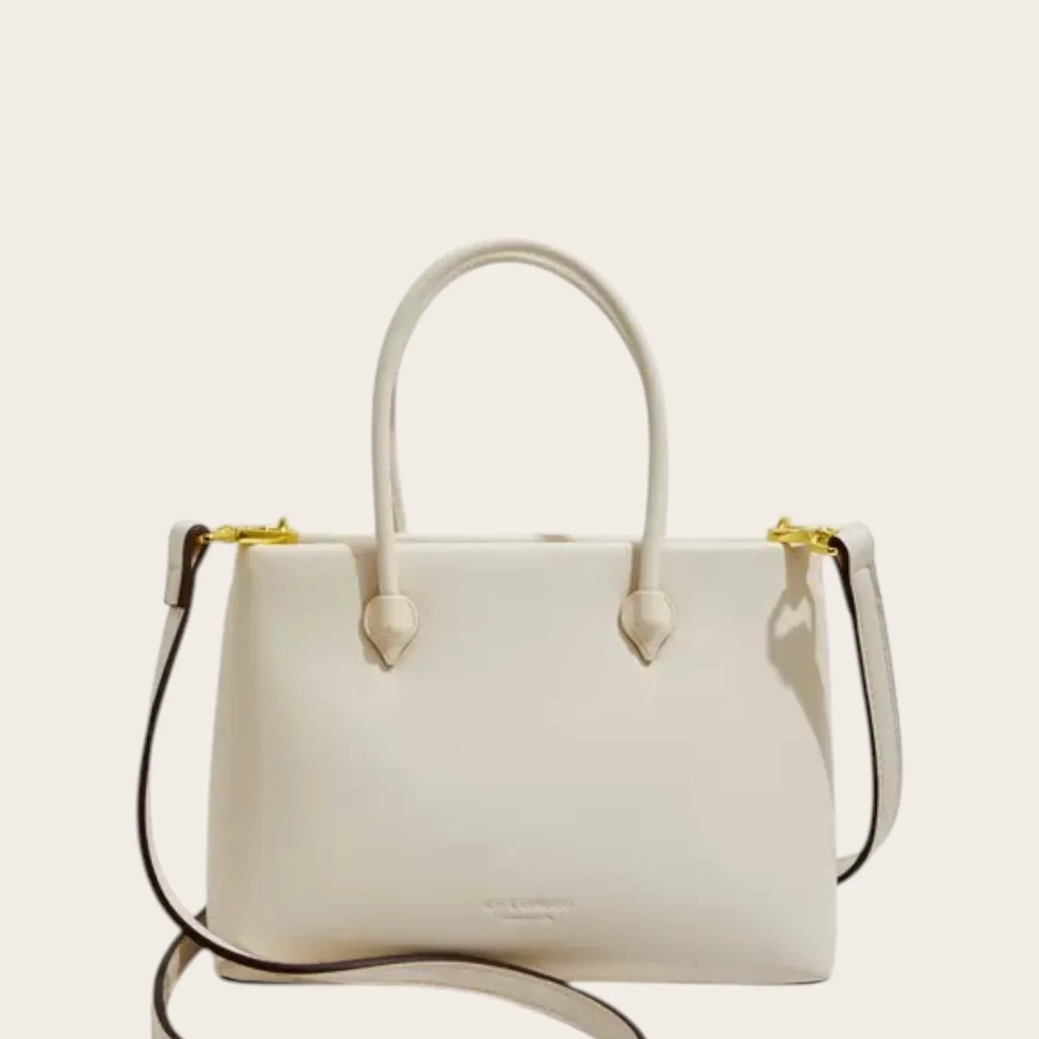 Sac a main chic cuir vegan Ivoire