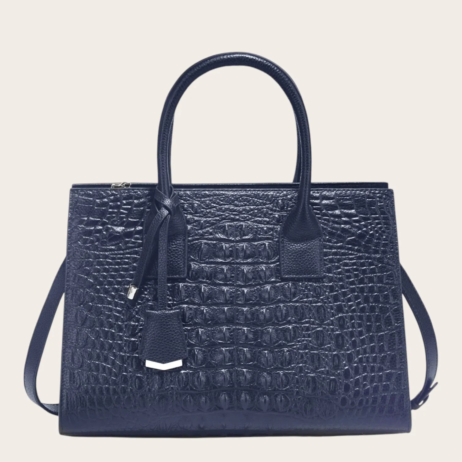 Sac a main croco structuré femme