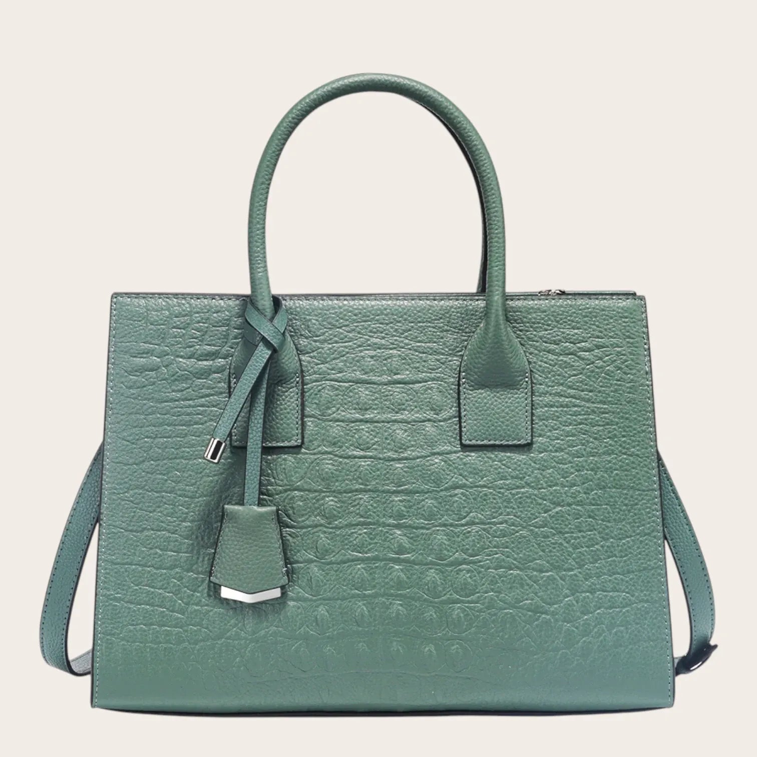 Sac a main croco structuré femme