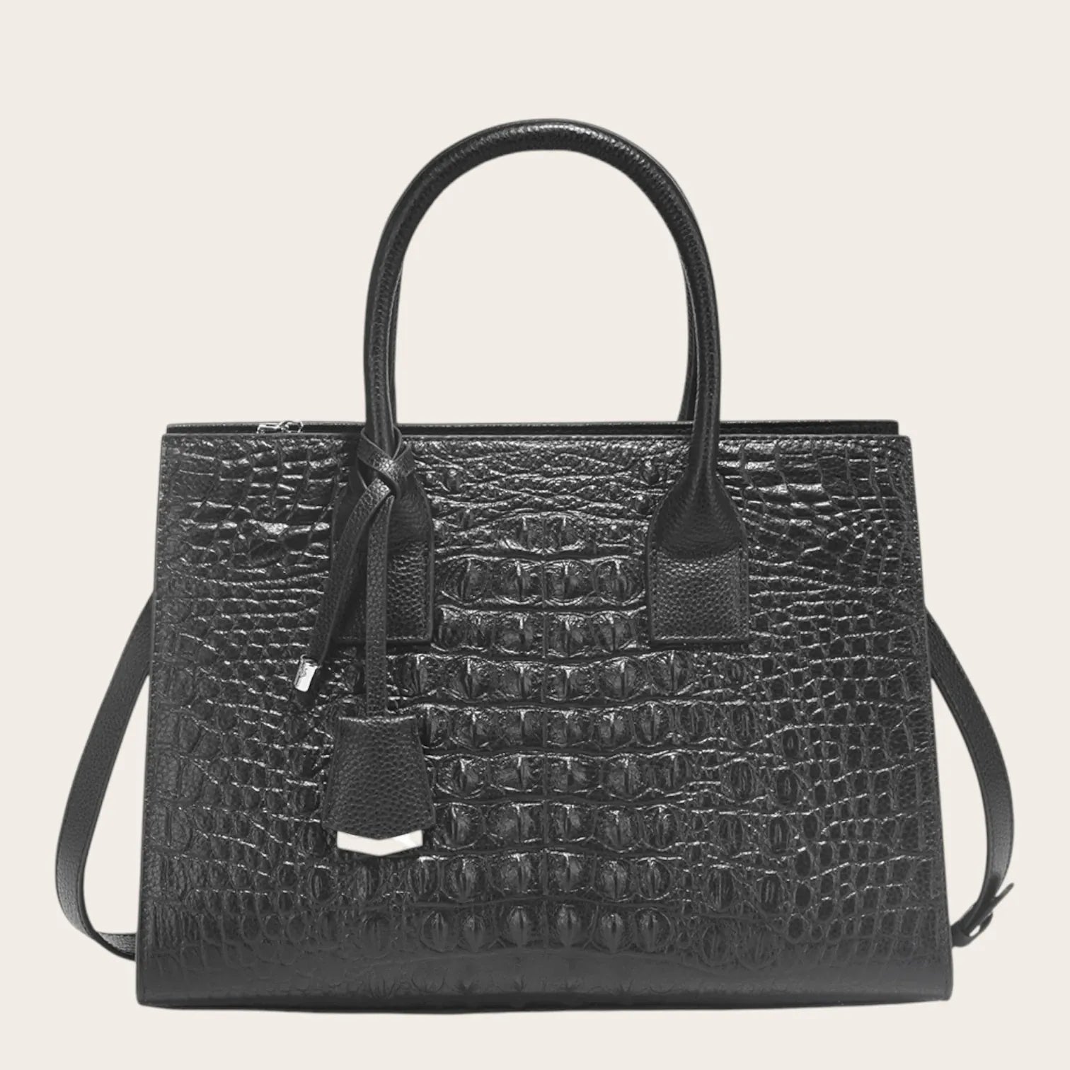 Sac a main croco structuré femme