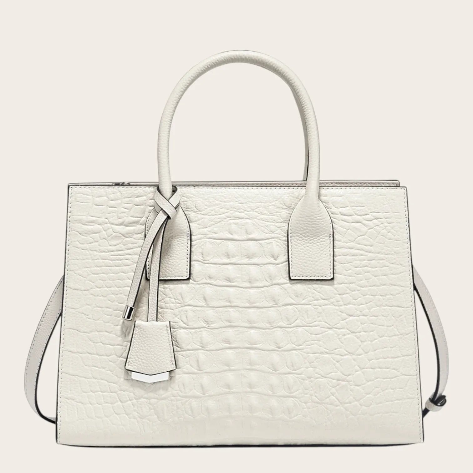 Sac a main croco structuré femme