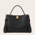 Sac à main cuir grainé nœuds