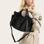Sac a main design en cuir Noir