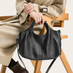 Sac a main design en cuir Noir