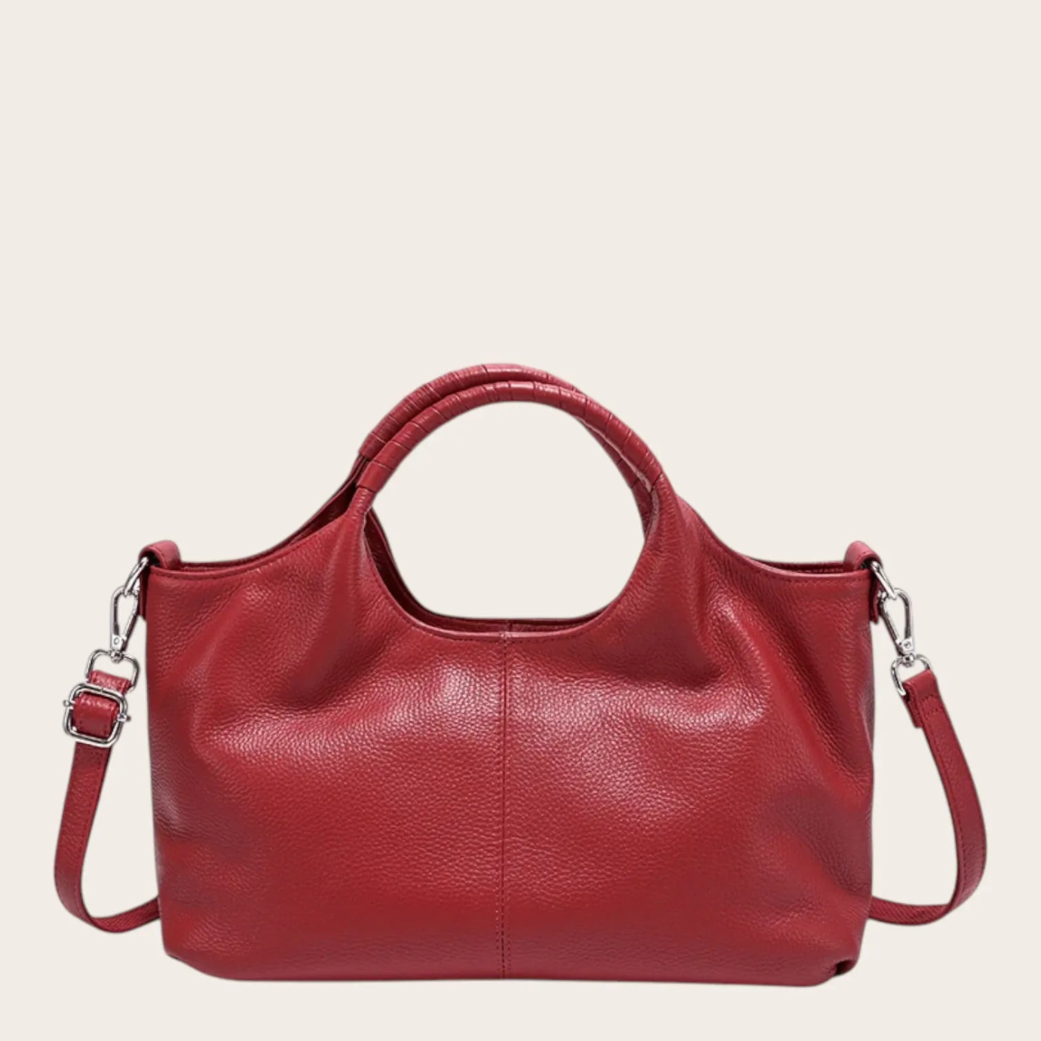 Sac a main design en cuir Rouge