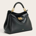 Sac a main en cuir lisse Noir