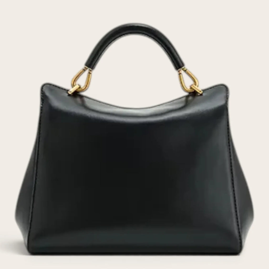 Sac a main en cuir lisse Noir