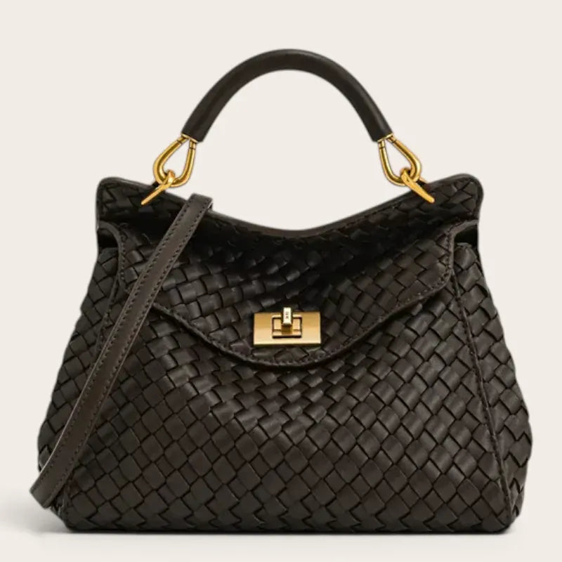 Sac a main en cuir tressé