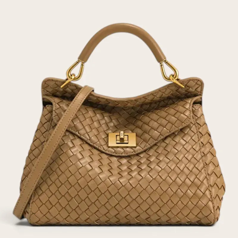 Sac a main en cuir tressé