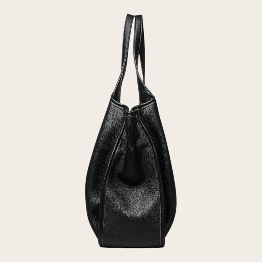 Sac a main en cuir vegan élégant Noir
