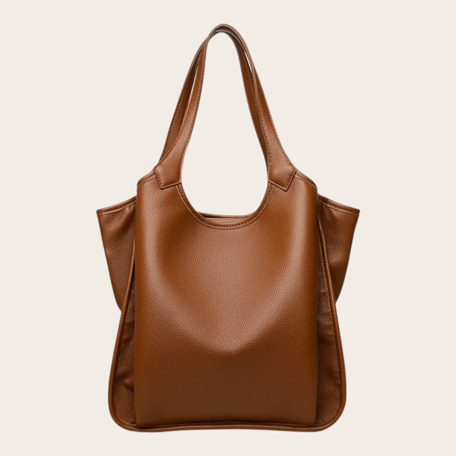 Sac a main en cuir vegan élégant Marron