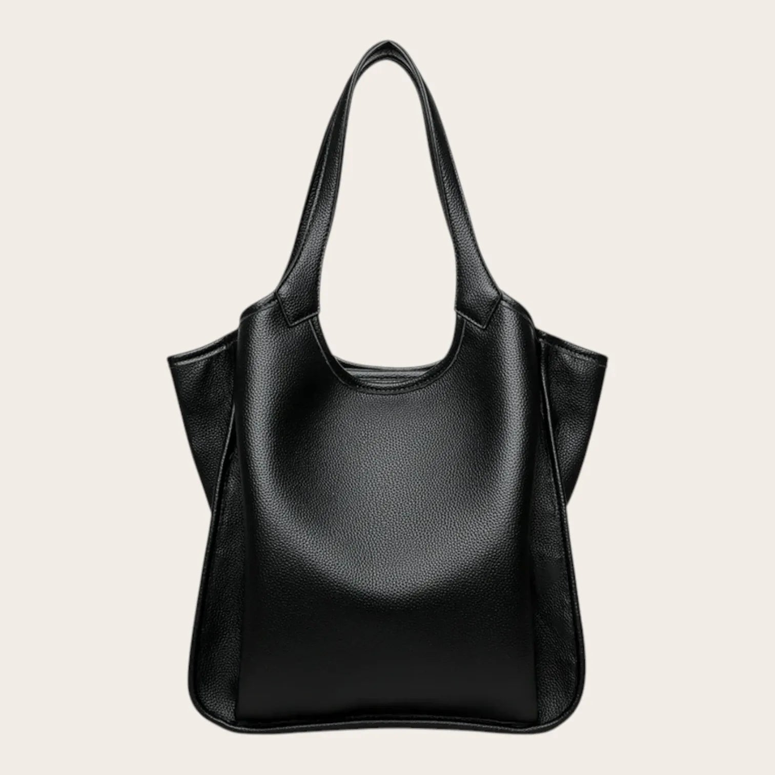 Sac a main en cuir vegan élégant Noir