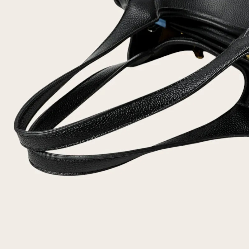 Sac a main en cuir vegan élégant Noir