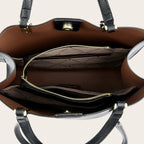Sac a main en cuir vegan serpentin Noir
