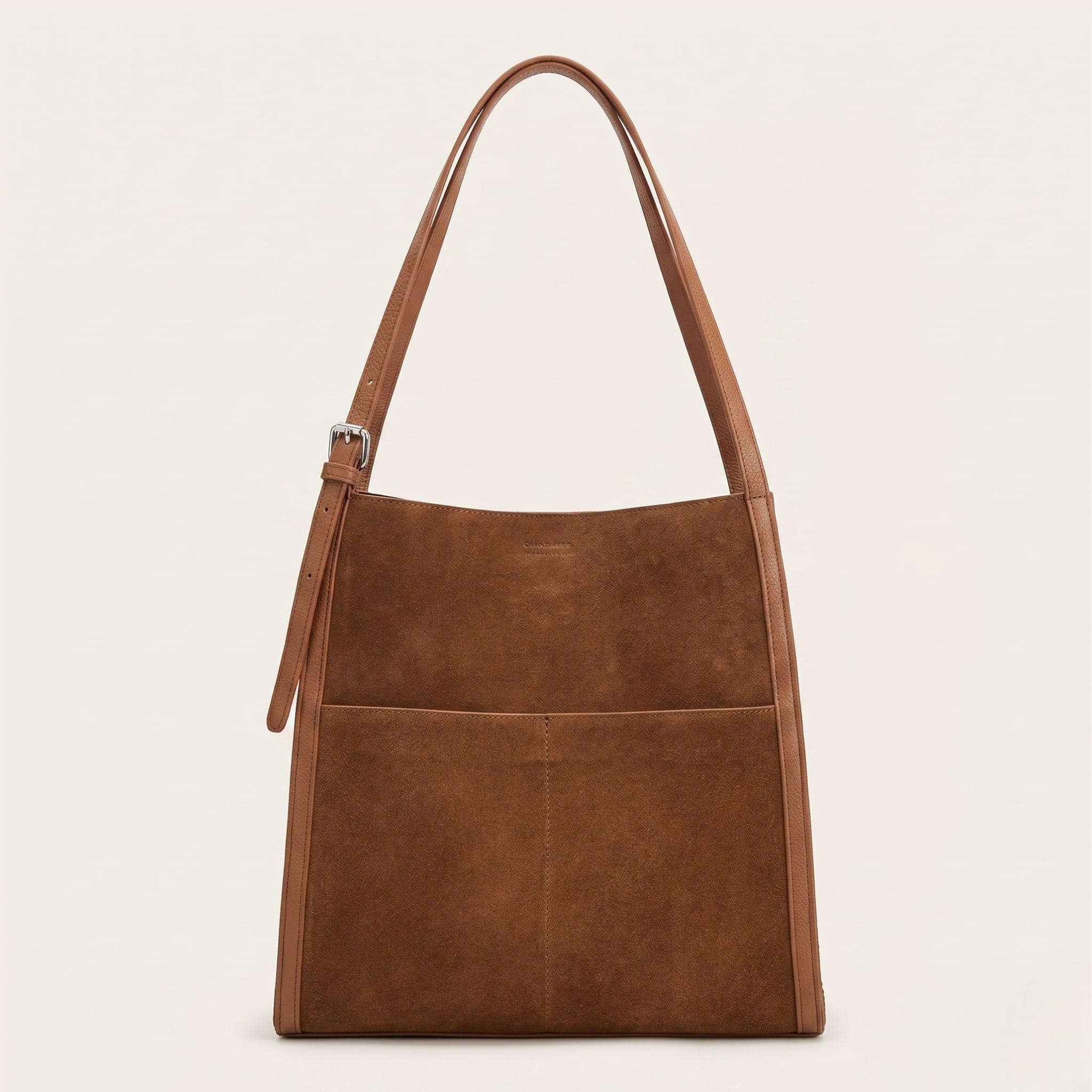Sac a main pavé en suède Camel