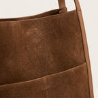 Sac a main pavé en suède Camel