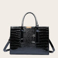Sac a main rigide croco