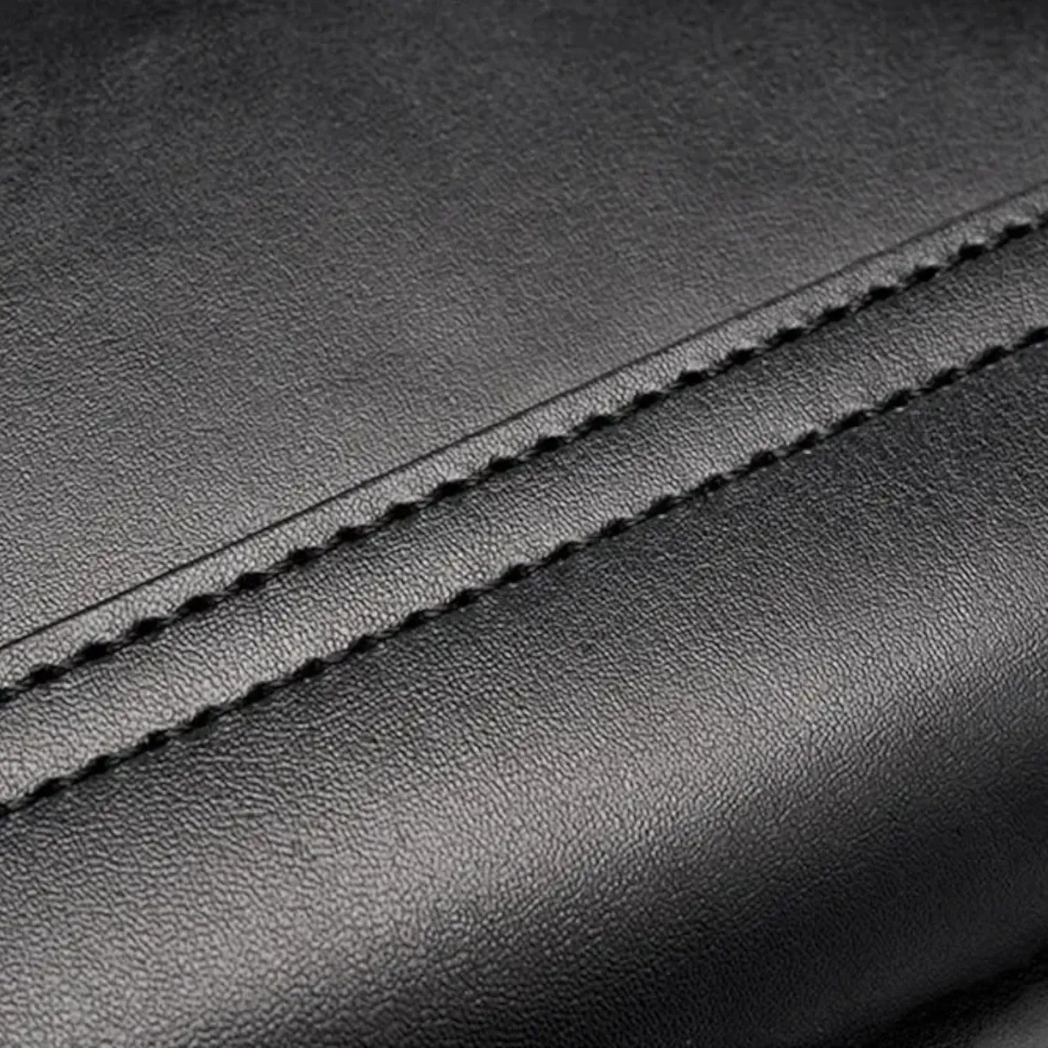 Sac bandoulière cuir tressé Noir