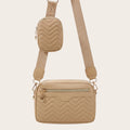 Sac bandoulière en similicuir strié
