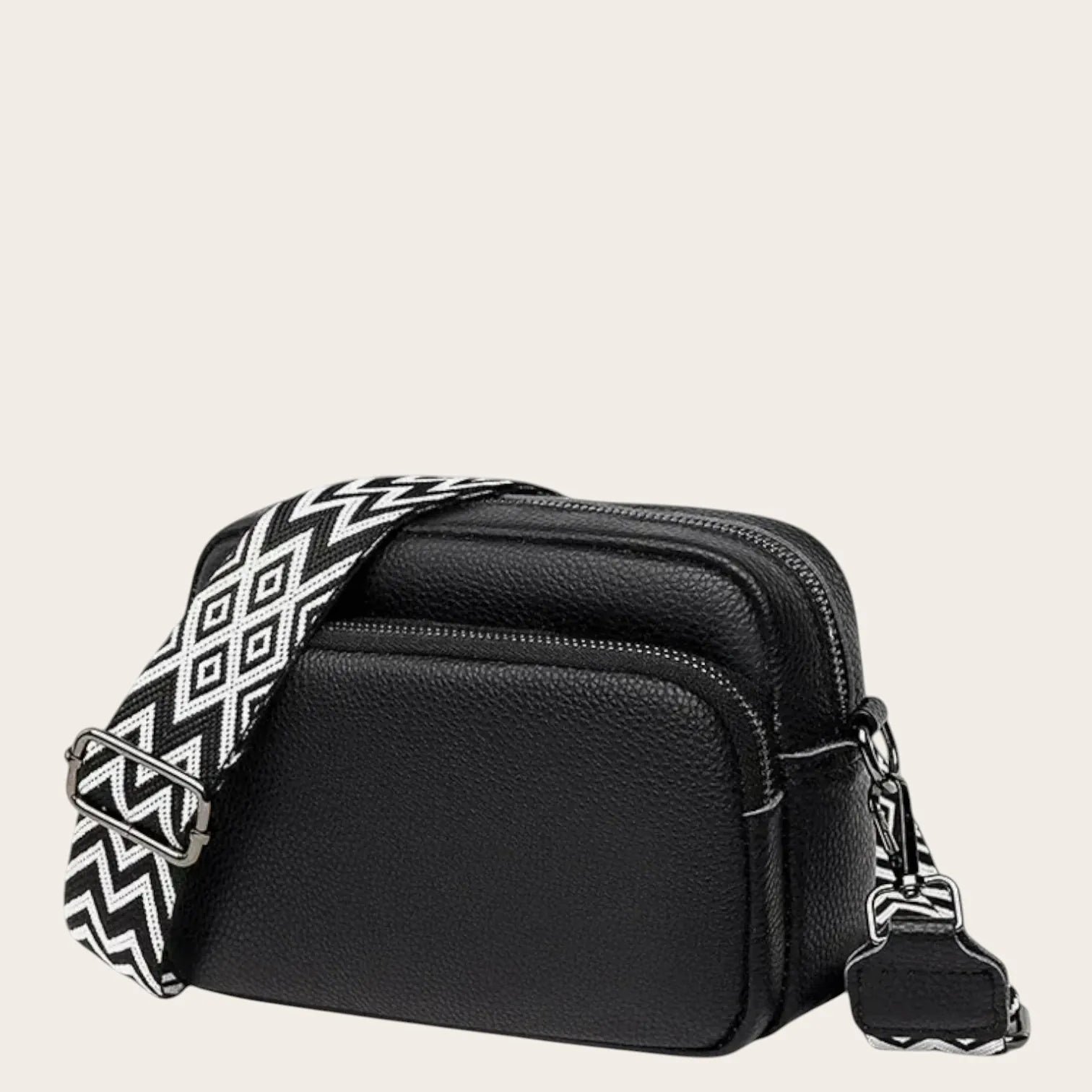 Sac bandoulière large femme Noir