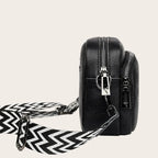 Sac bandoulière large femme Noir