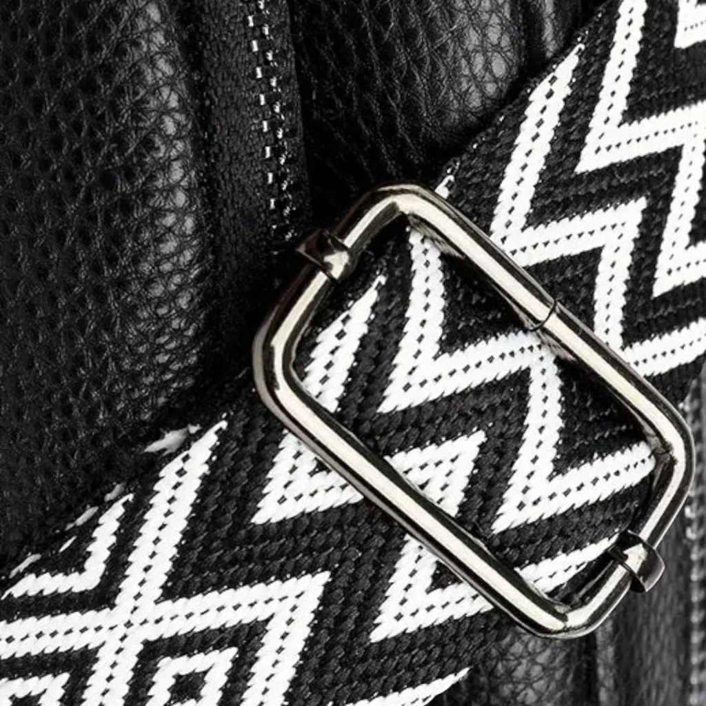 Sac bandoulière large femme Noir