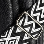 Sac bandoulière large femme Noir