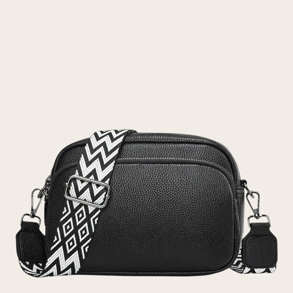 Sac bandoulière large femme Noir