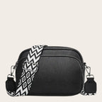Sac bandoulière large femme Noir