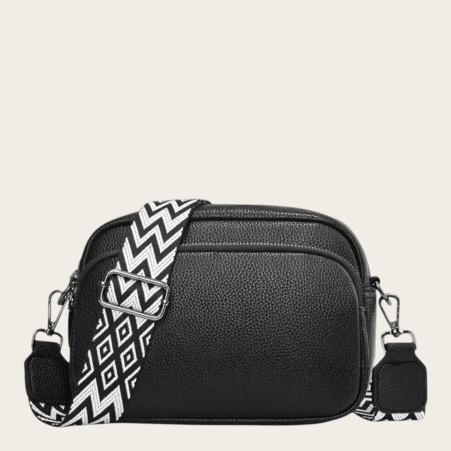 Sac bandoulière large femme Noir