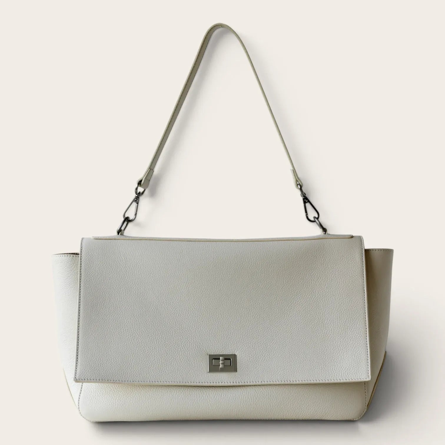 Sac bandoulière large rétro cuir
