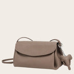 Sac bandoulière messager en cuir Khaki