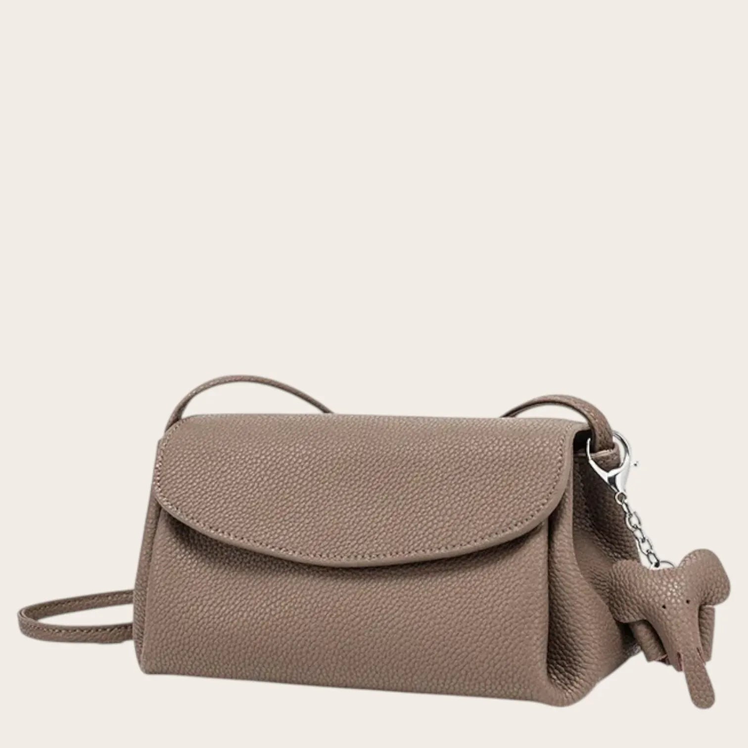Sac bandoulière messager en cuir Khaki