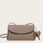 Sac bandoulière messager en cuir Khaki