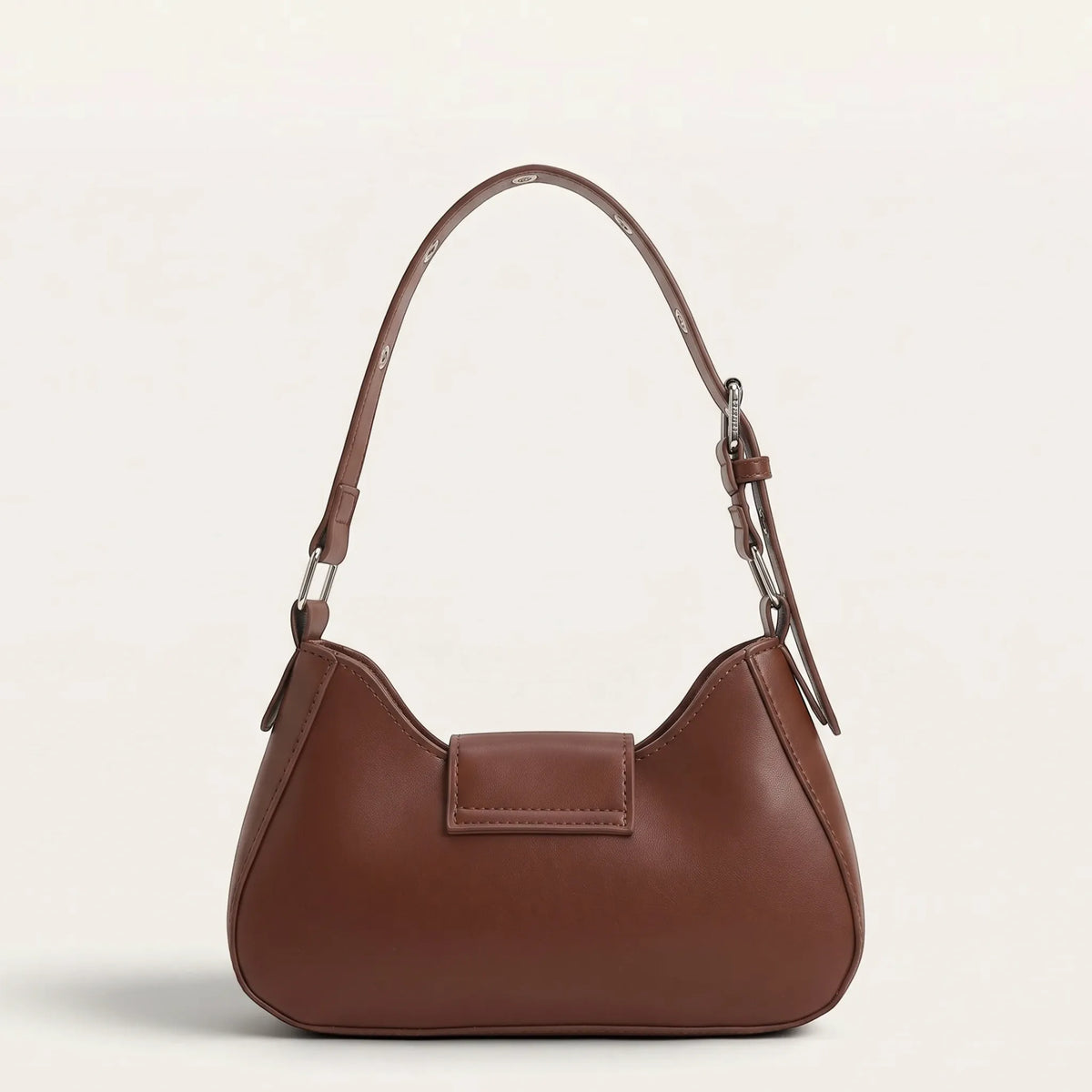 Sac bandoulière similicuir clouté pour femme, vue 6 - Café