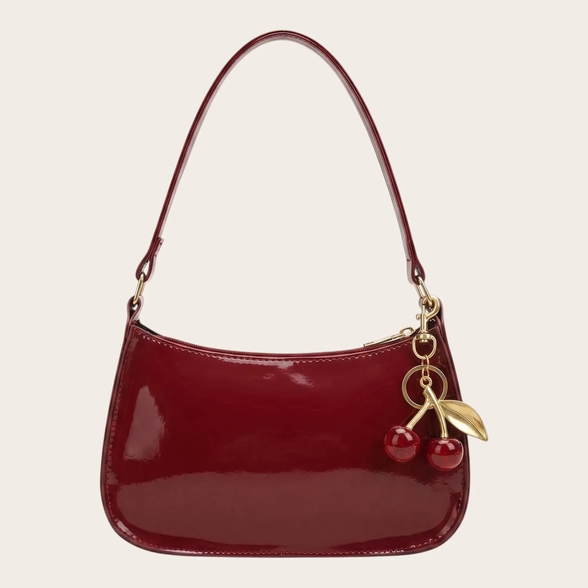 Sac bandoulière similicuir glossé