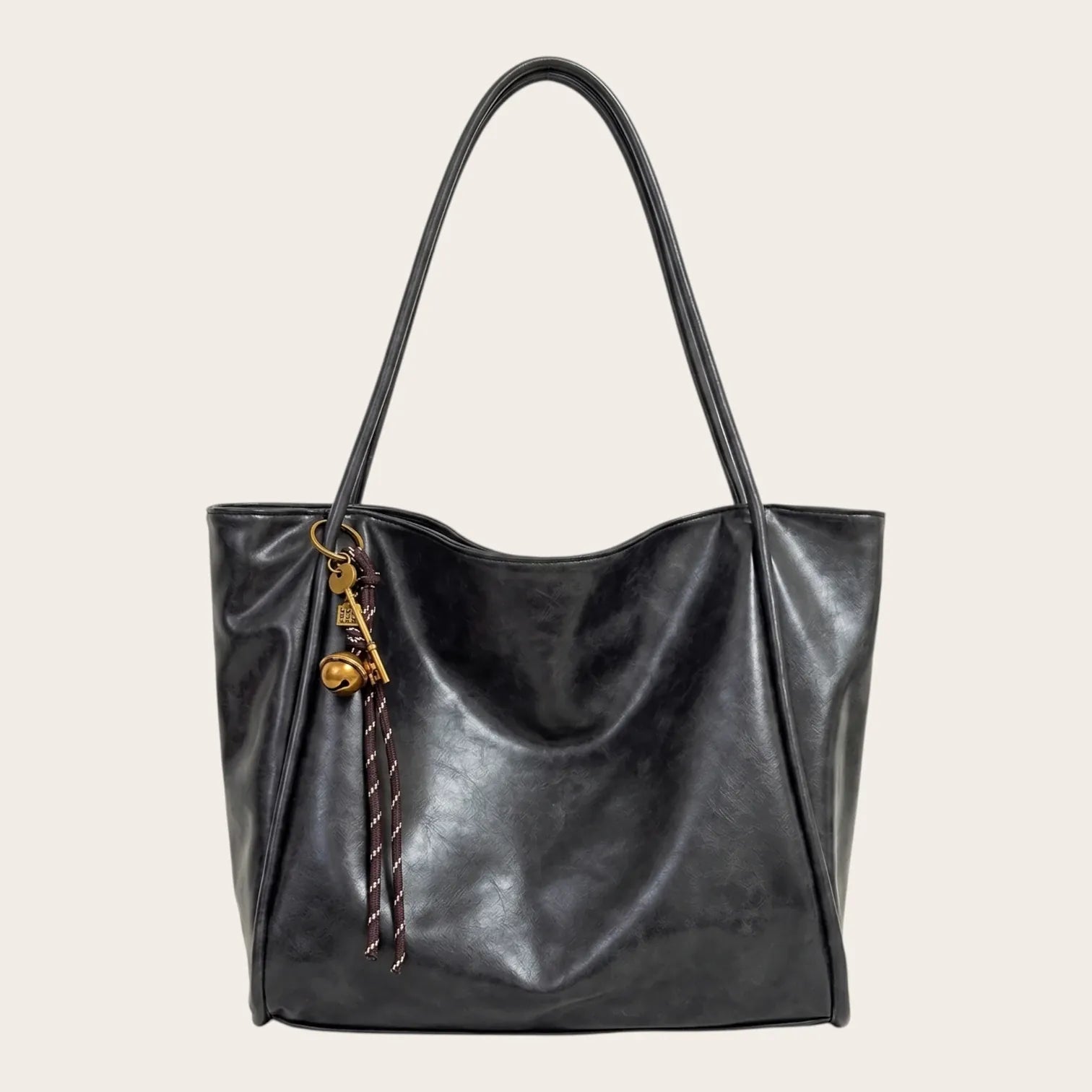 Sac cabas carré cuir vegan lisse