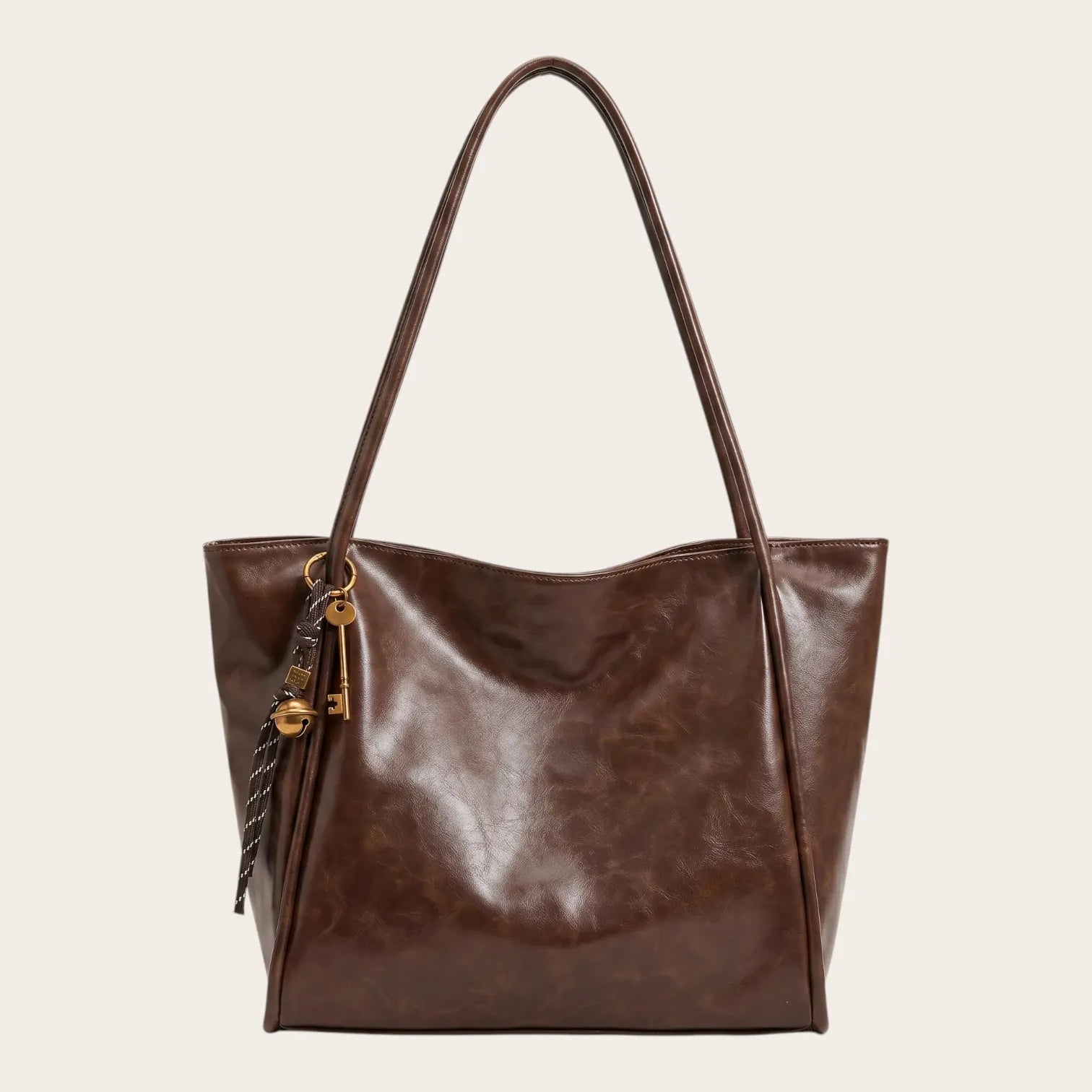 Sac cabas carré cuir vegan lisse