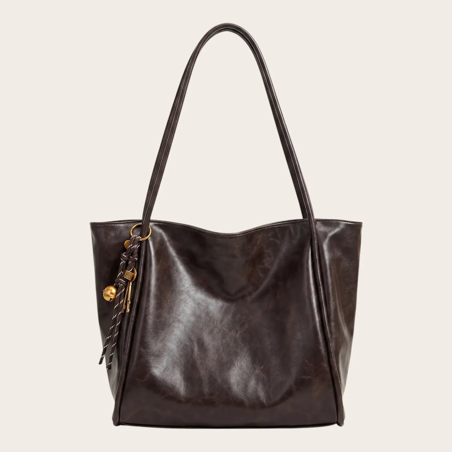 Sac cabas carré cuir vegan lisse
