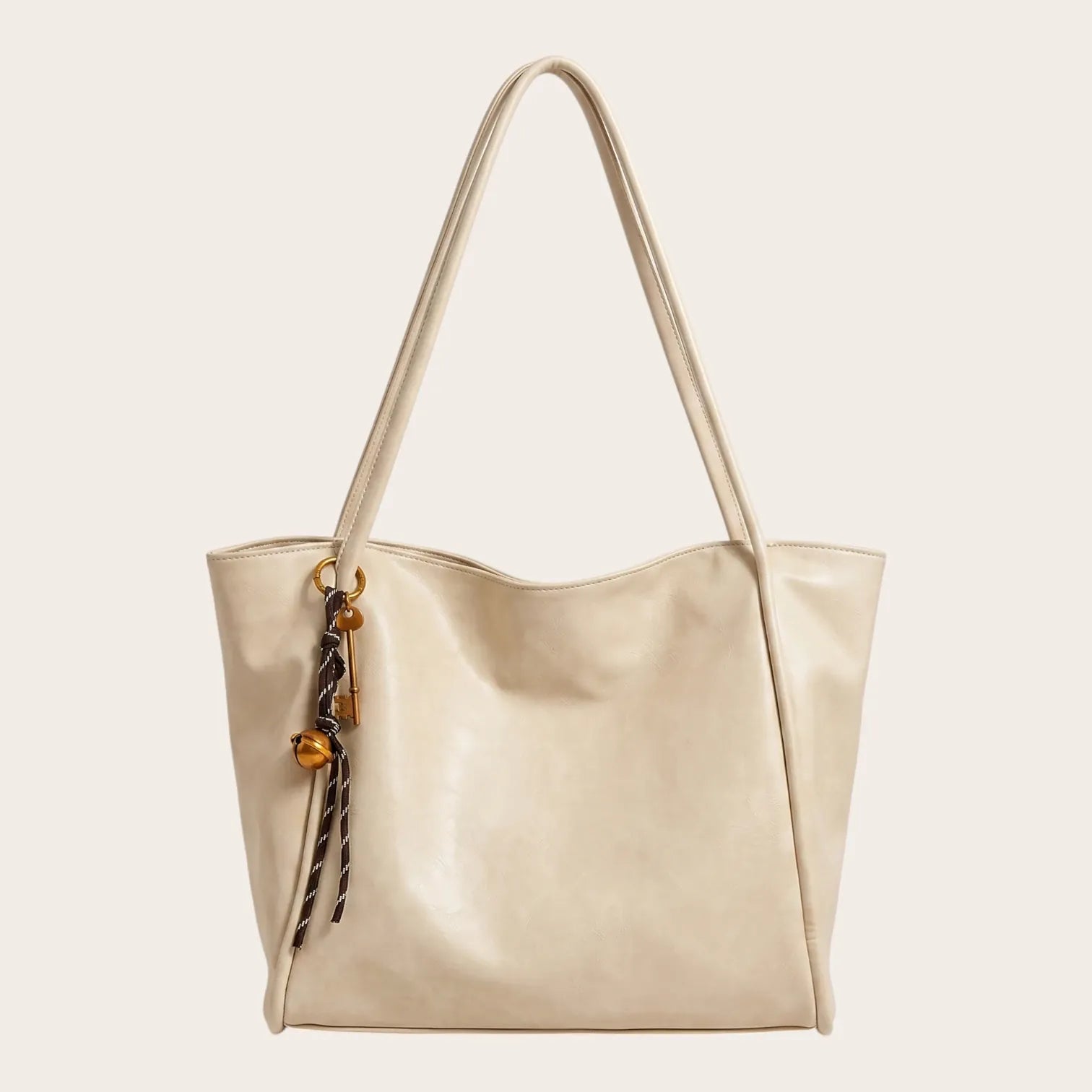 Sac cabas carré cuir vegan lisse