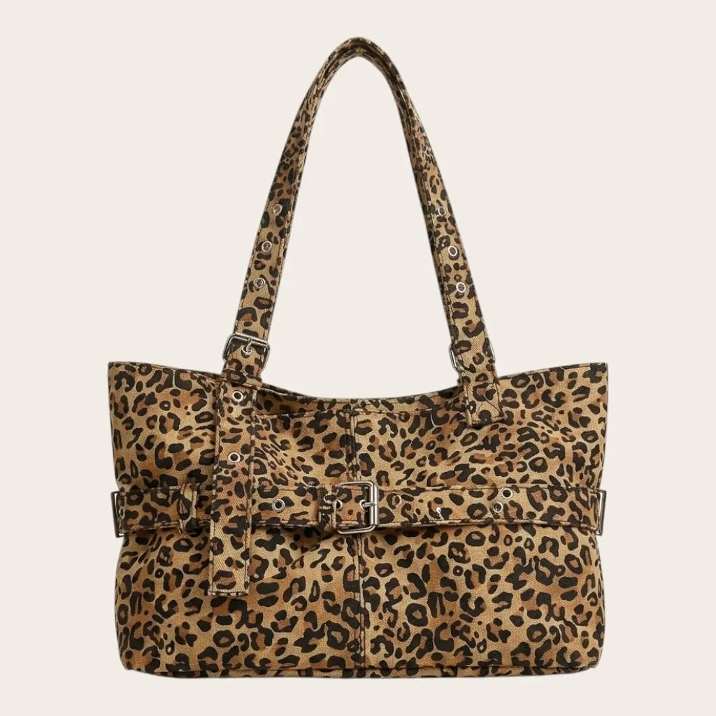 Sac cabas ceinture léopard