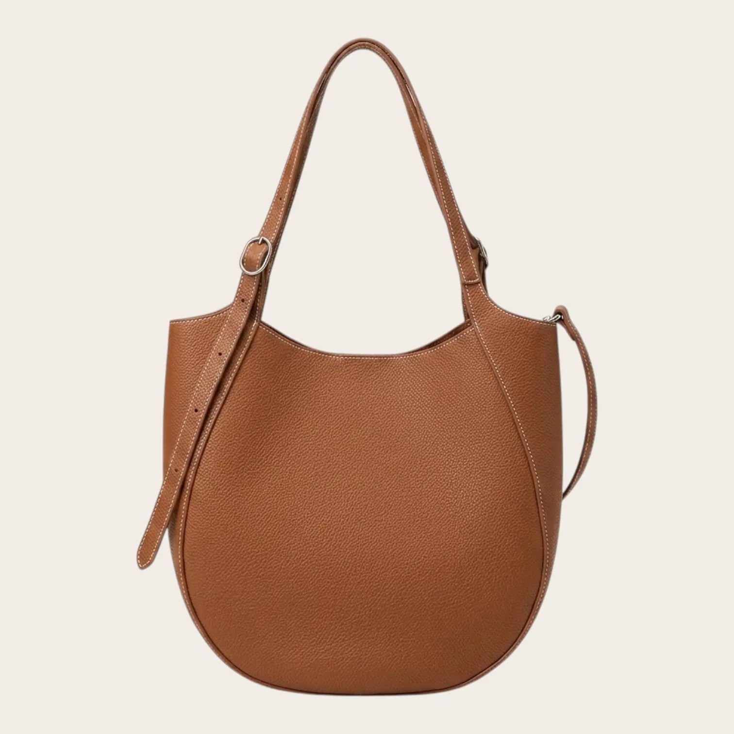 Sac cabas cuir rond