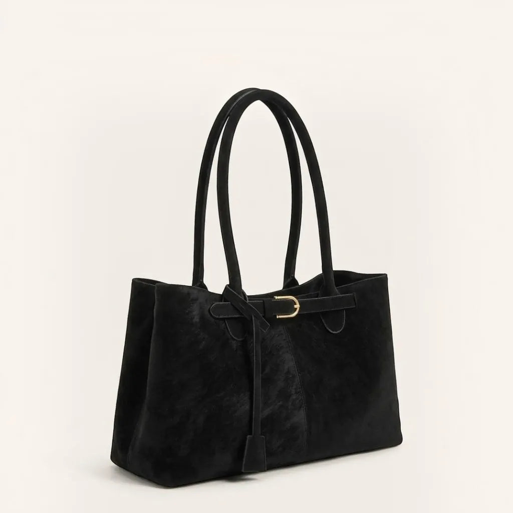 Sac cabas east-west sangle nouée Noir