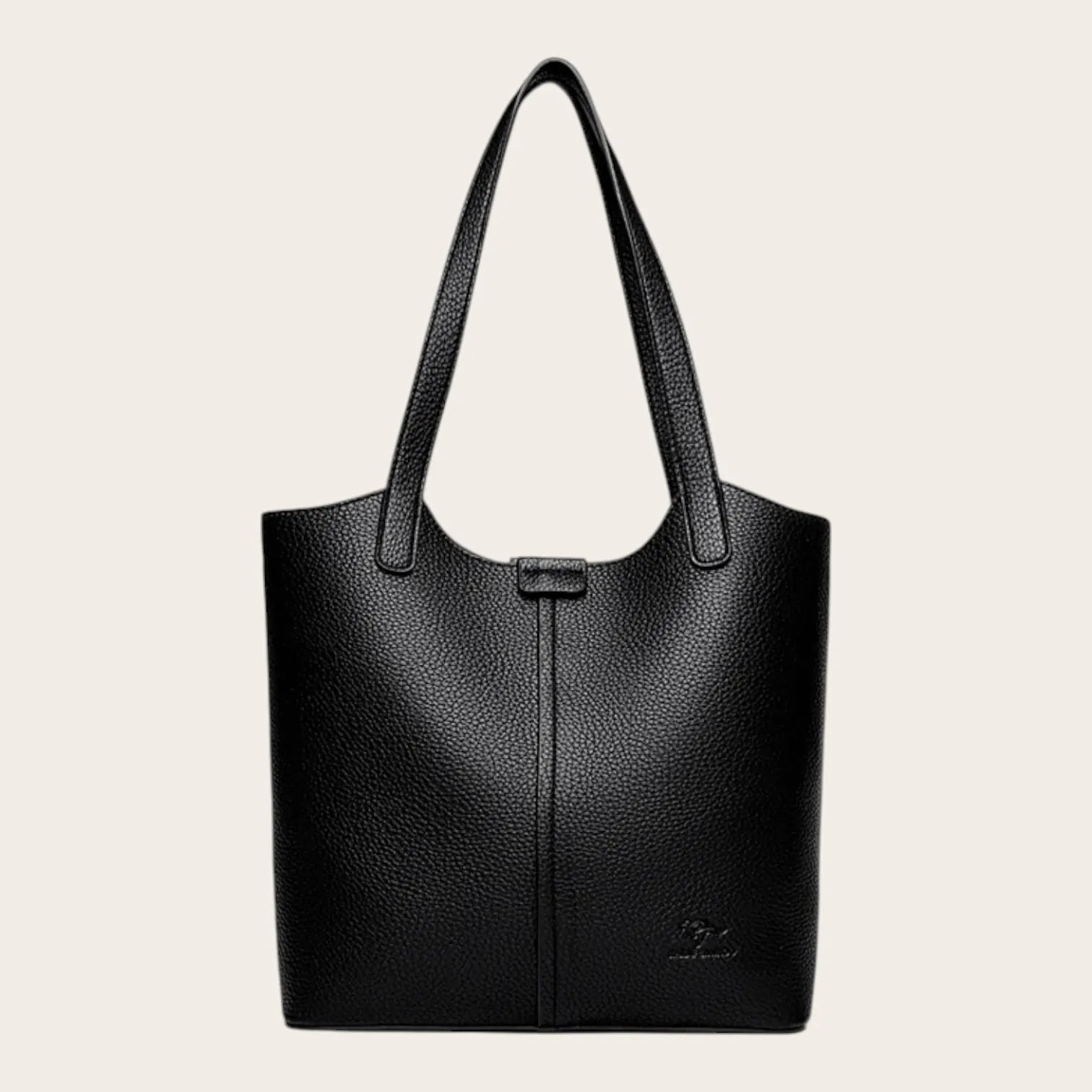 Sac cabas pocket en cuir Noir