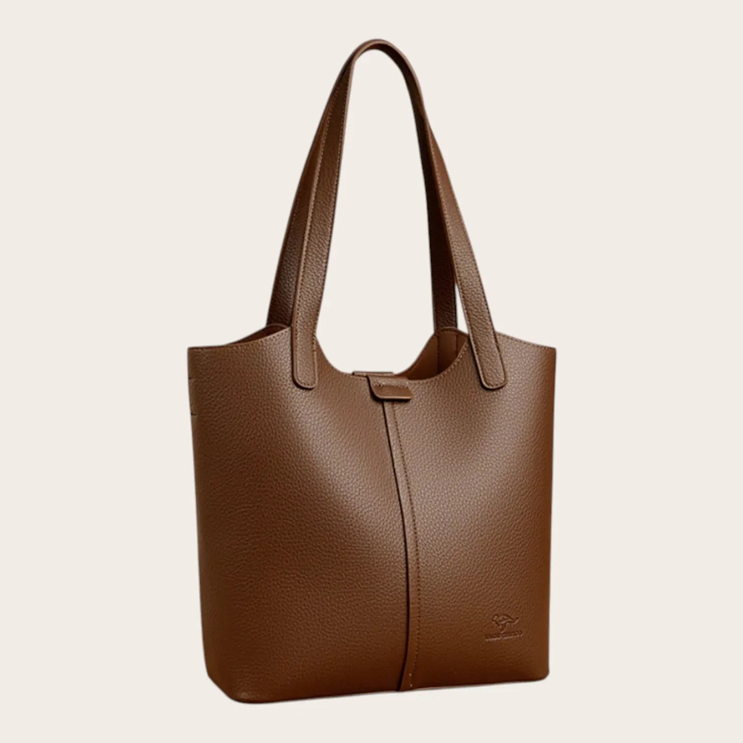 Sac cabas pocket en cuir Marron