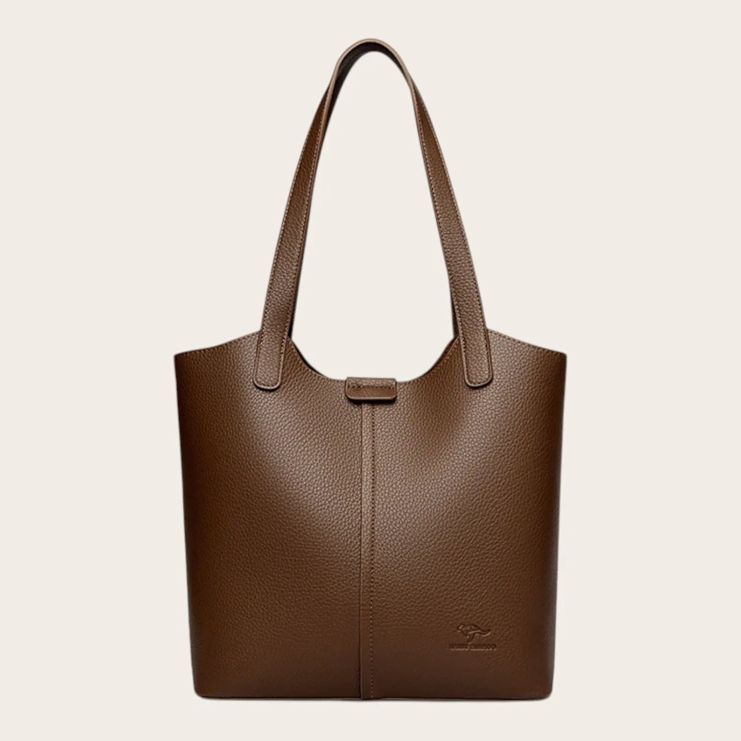 Sac cabas pocket en cuir Marron