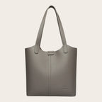 Sac cabas pocket en cuir Gris
