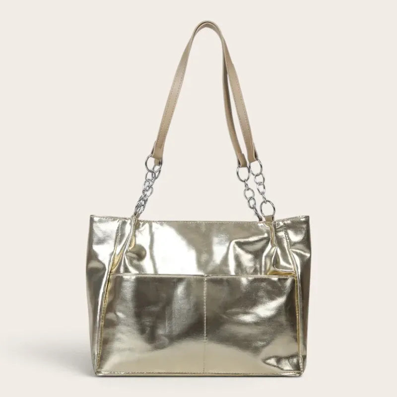 Sac cabas rétro Or