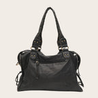 Sac cabas tressé vintage Noir