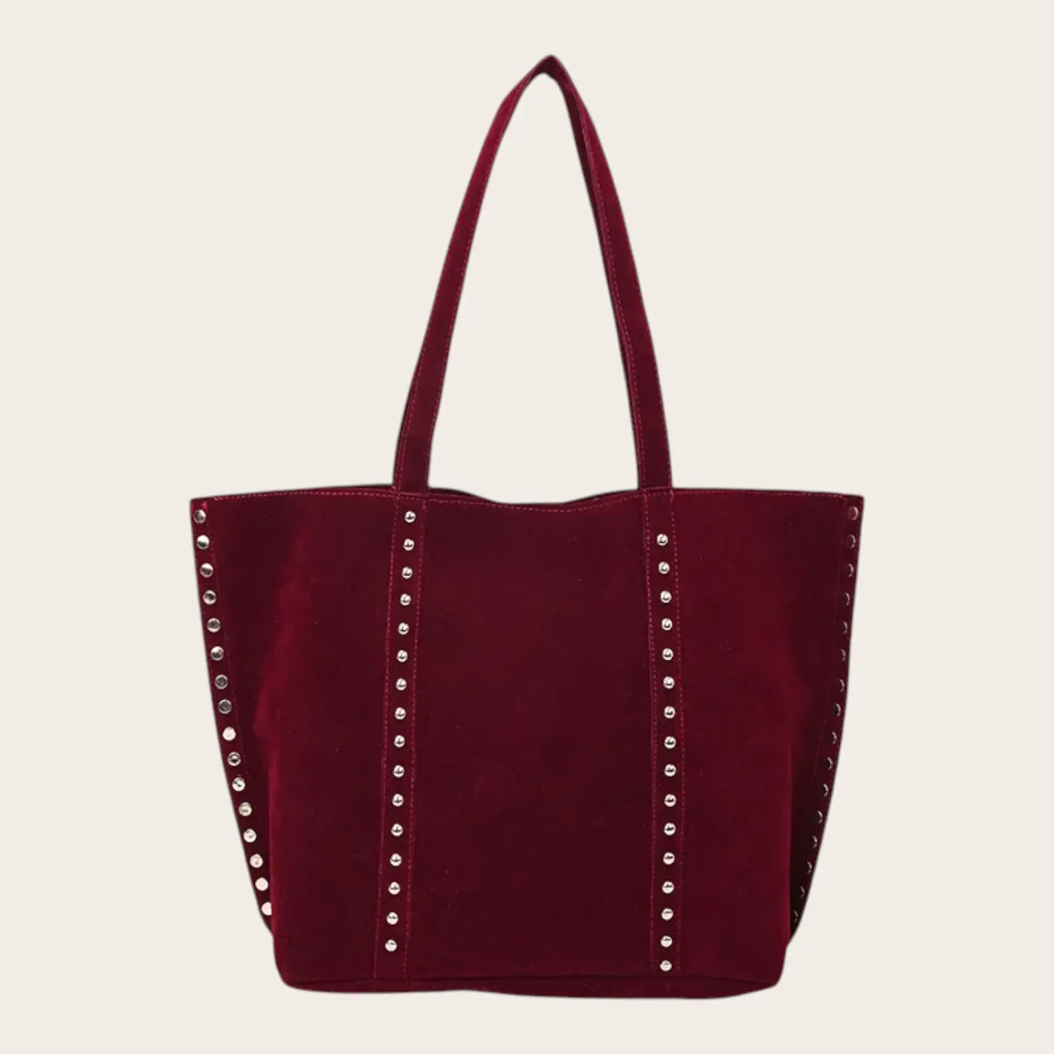 Sac cabas velours clous